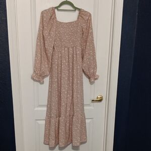 Floral Soft Pink Dress